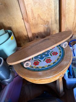 Mini Vintage Wooden Skateboard