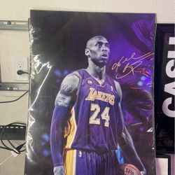 Kobe Bryant Computer Printed Autographed Poster  