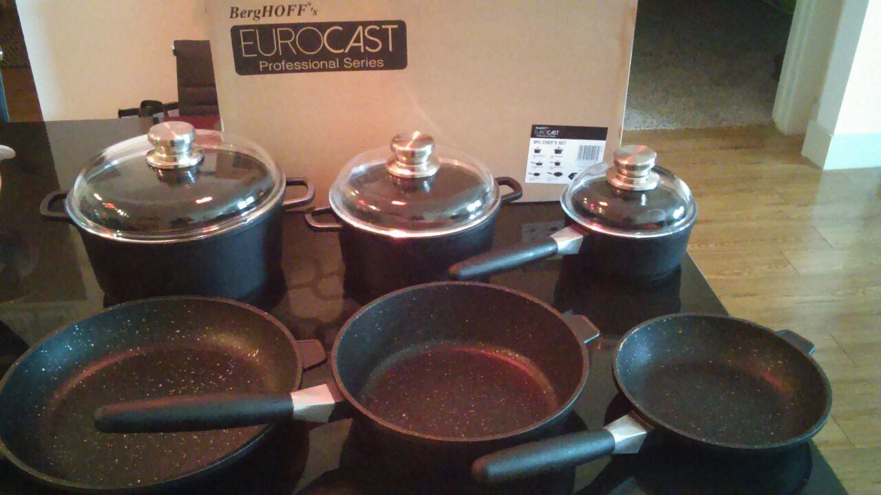 BERGHOFF EUROCAST 9 piece CHEF SET for Sale in Corinth, TX - OfferUp