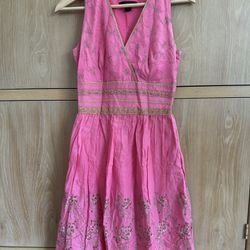Express Dress - Size 0 - Gold and coral