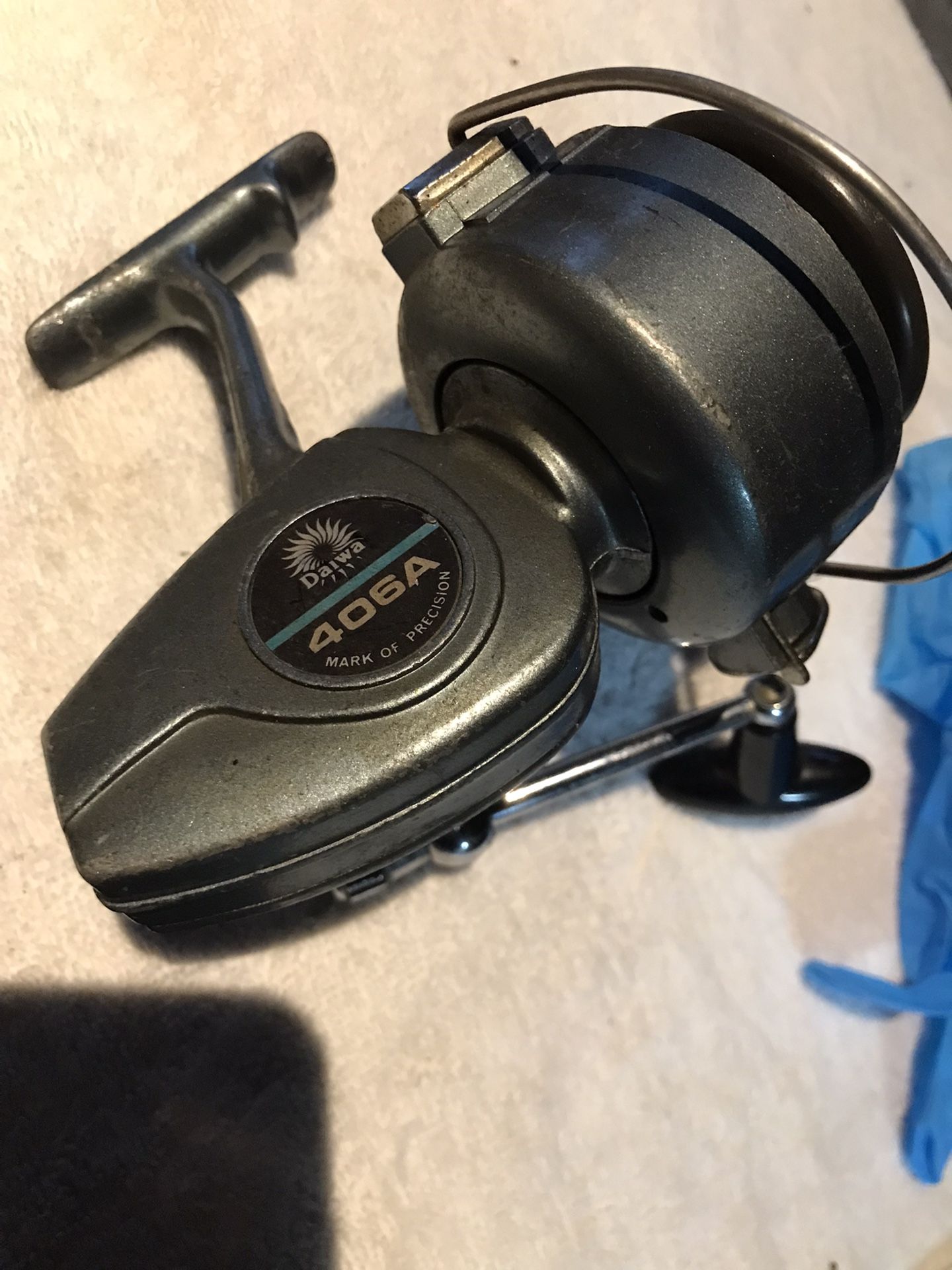 Vintage Daiwa 406A Spin fishing Reel 406 A - Coil Spring Loaded Drag fishing reel