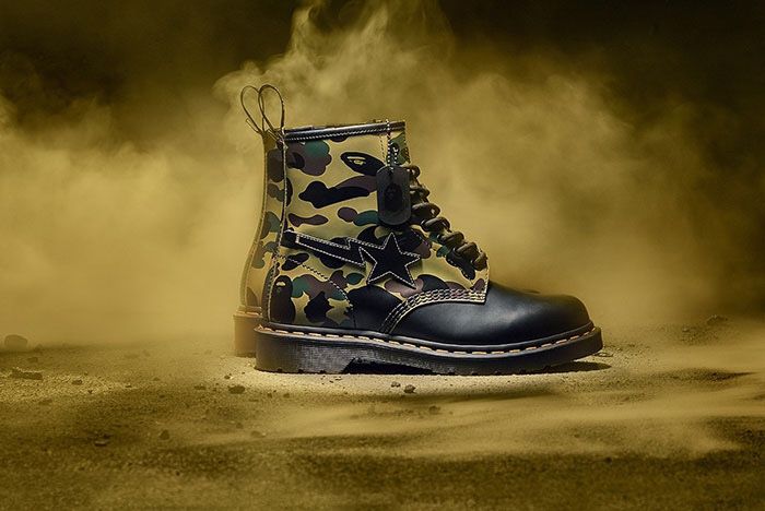 Dr martens bape boots size 10 - supreme - nike - adidas