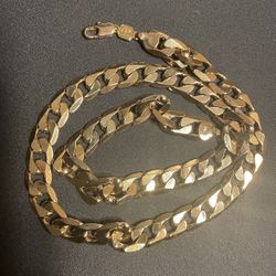 24k Gold Finish 12MM Cuban Link Chain