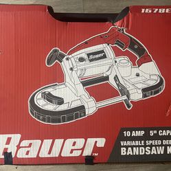 “BRAND NEW” BAUER  10 Amp Deep Cut Variable Speed Band Saw