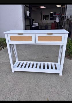 New 39.3"x11.8"x31.5 Wooden Console Table w/ Drawers Entryway Kitchen Console Cabinet
