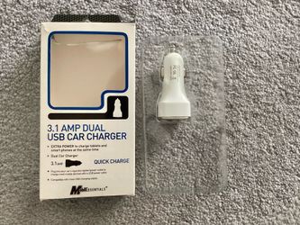 Dual USB Car Charger 3.1Amp Quick Charger 2 -Port MobilEssentials