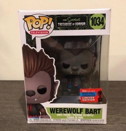 Funko Pop! Simpsons Werewolf Bart #1034 2020 Fall Convention Exclusive
