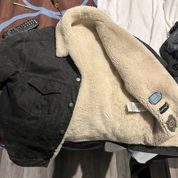 Custom DIY GUCCI Denim And Fur Coat 