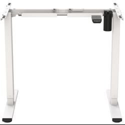 FlexiSpot E2W-Pro Electric Standing Desk Frame – White Height Adjustable Desk Base
