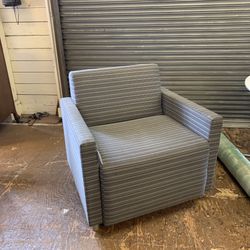 Striped Accent Chair