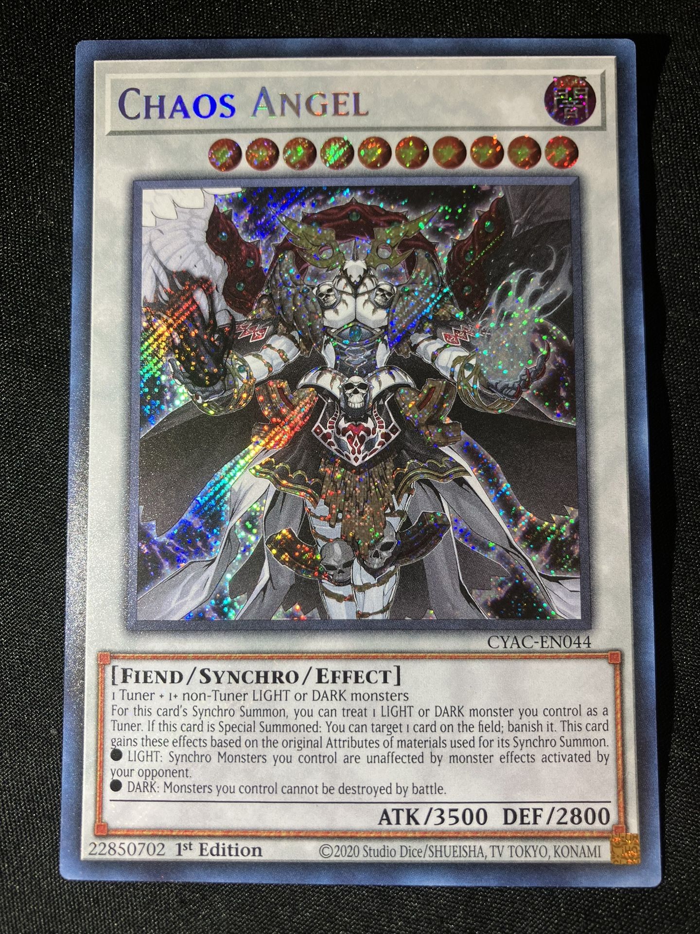 Yu-Gi-Oh! ERROR Chaos Angel CYAC-EN044 Holo Bleed Error Gem Pack Fresh