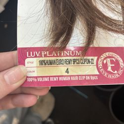 100% Human clip in extensions