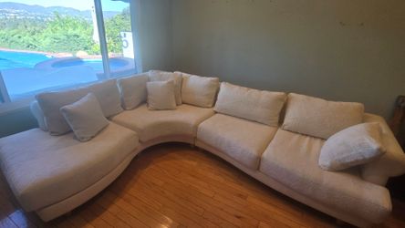natuzzi sectional and love mini couch