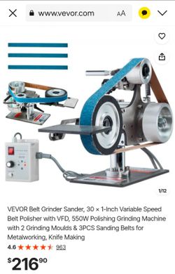VEVOR Belt Grinder Sander 30x1-Inch Variable Speed