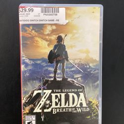 Nintendo Switch Game Zelda Breath Of The Wild 