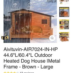 Dog House With Heating Pad 