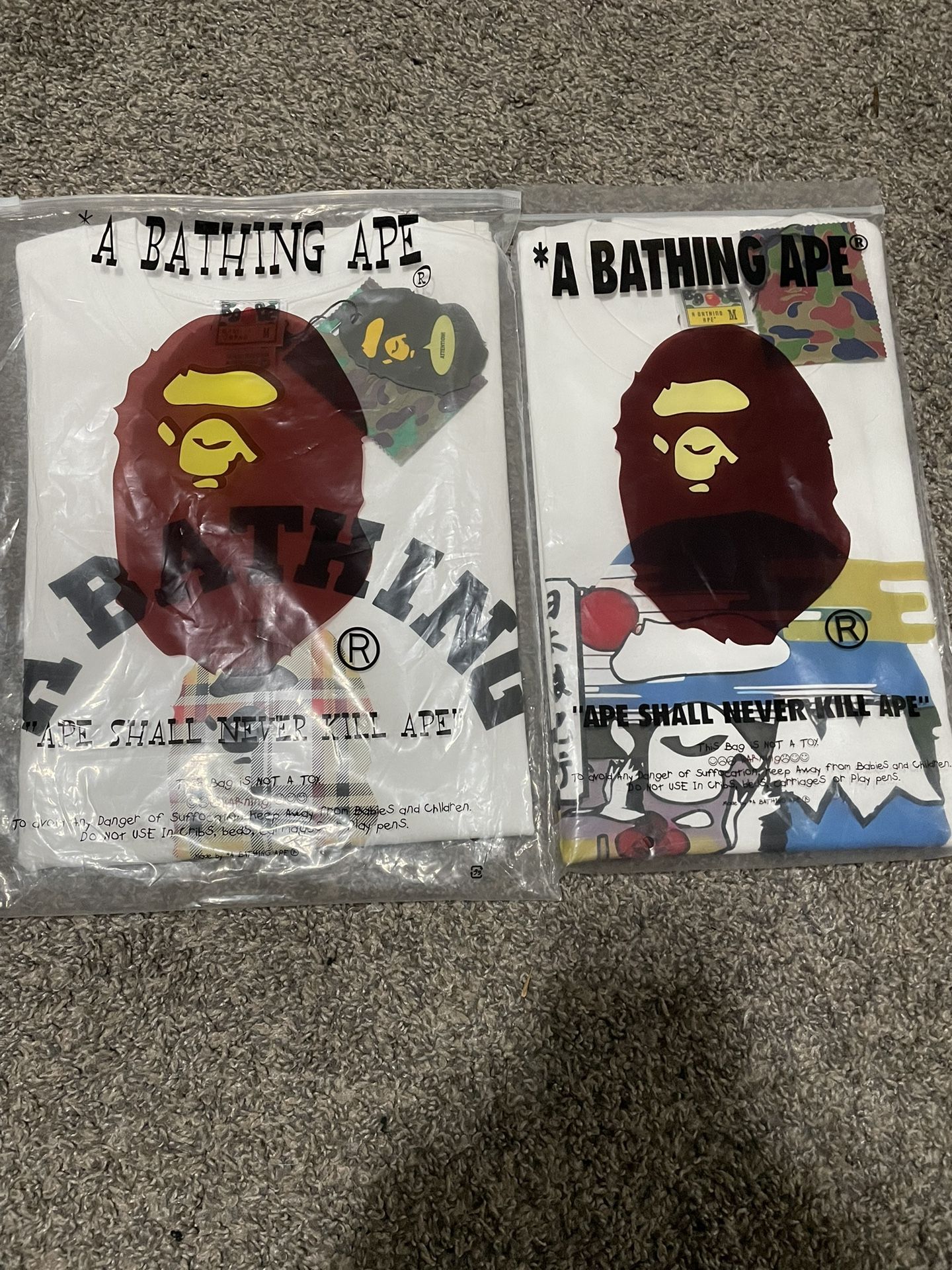 Two Bape Tees