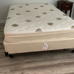 Mattress, boxspring, and frame