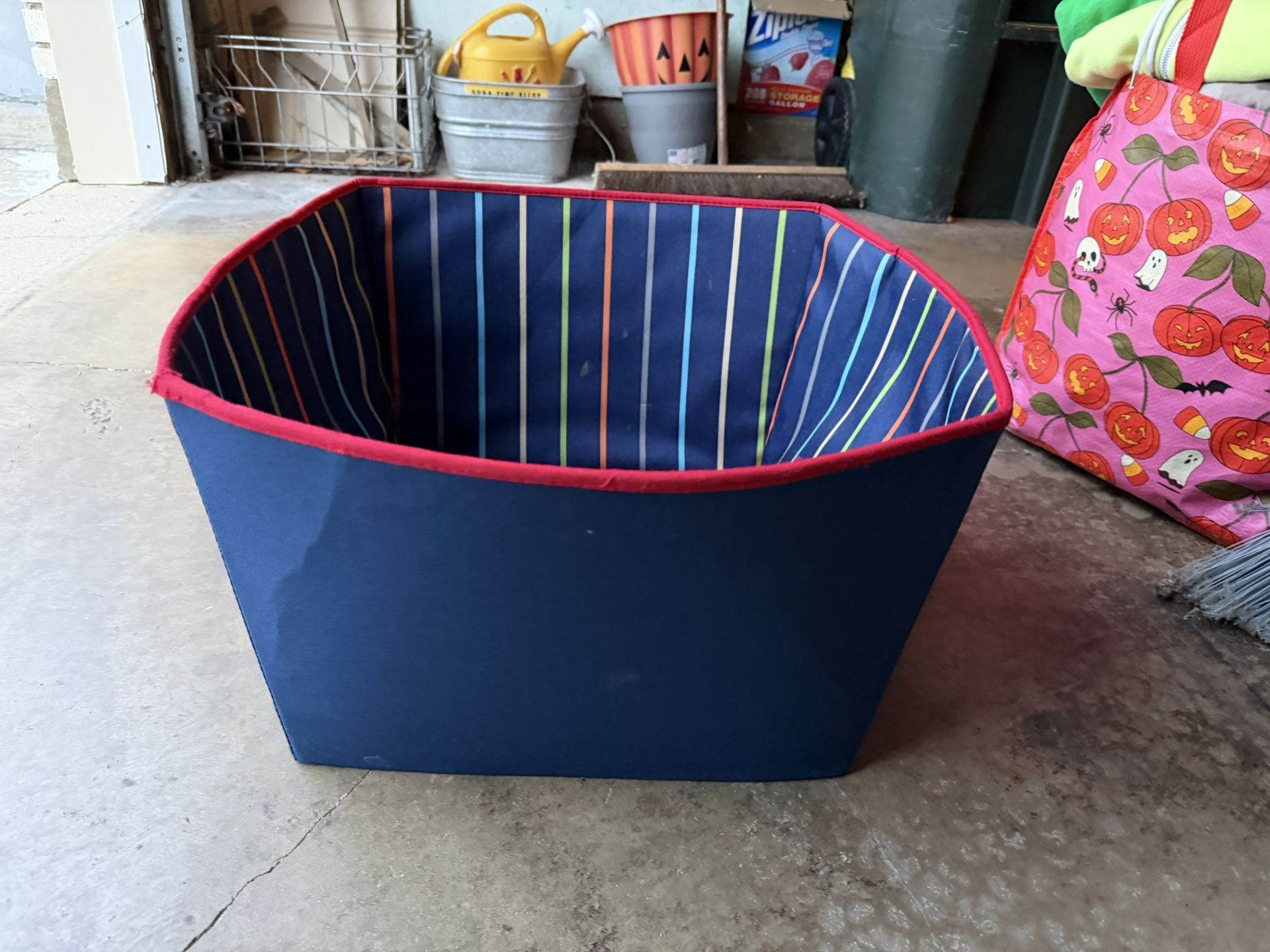 Storage Basket With Handles Kids Toy Bin