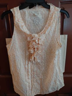 J Crew sleeveless blouse