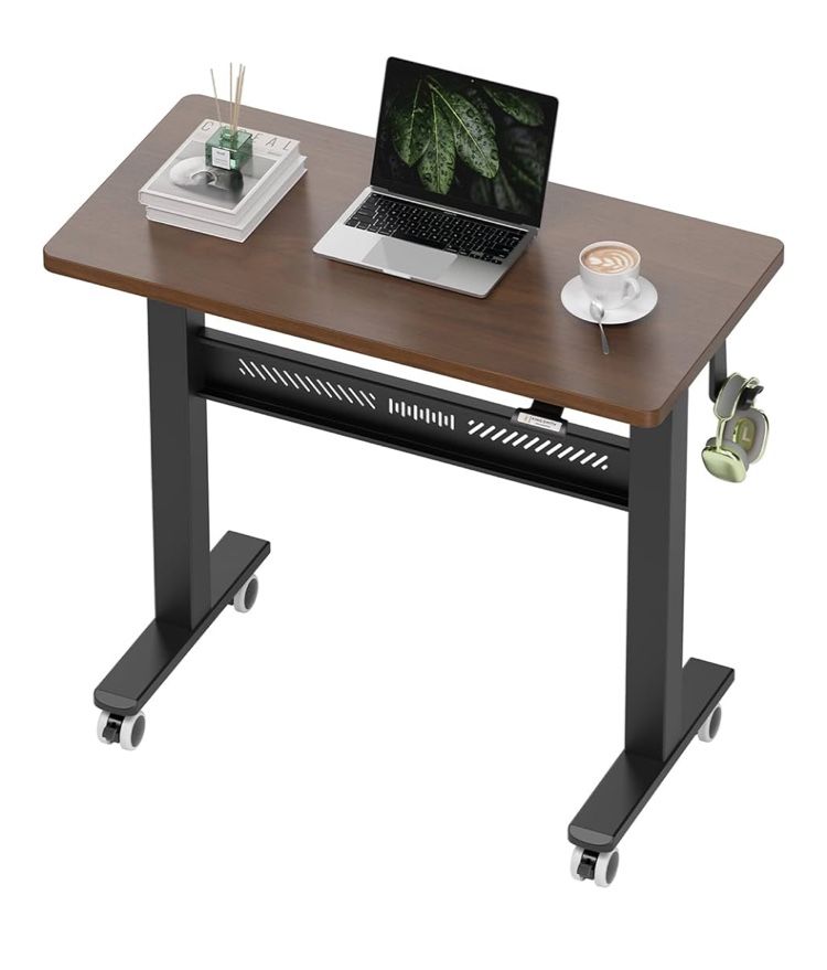 New mobile standing desk with adjustable height measurements 18"D x 30"W x 28"H