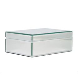 Beautiful Glass Mirror Jewelry Box