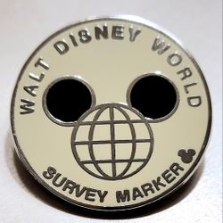 2008 Walt Disney World Hidden Mickey Survey Marker Pin