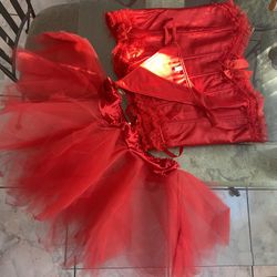 Red Corset Lingerie 