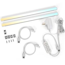 2pack ULtra Slim Selectable White Bar Lights 
