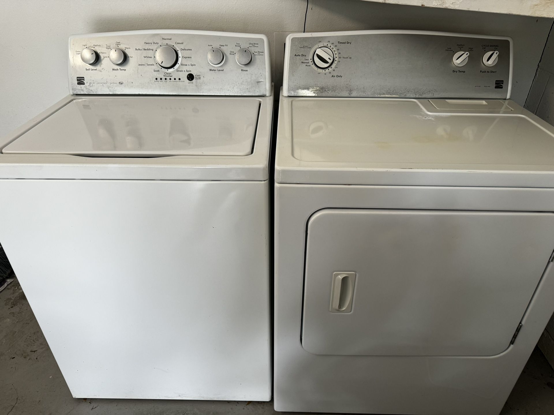 Kenmore Washer And Dryer set 