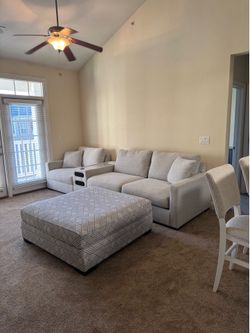 Ashley Omaha 3 piece modular next gen couch with ottoman