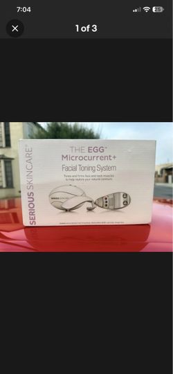 Serious Skincare The Egg Microcurrent Facial Toning System Firm Contour New💥