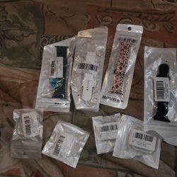 Apple Watch Band & Case Lot: Christmas, Leopard, Braided