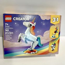 LEGO Creator 31140 Magical Unicorn 3-in-1 Set New in Box