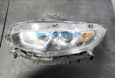 Honda Civic Headlight Left Driver Side 2016 2017 2018 Part $70 H