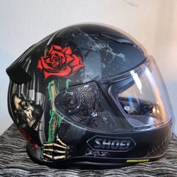 Shoei Motorcycle Helmet And Bluetooth System Brand New