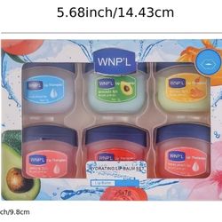 6-in-1 Lip Balm Set, Deep Moisturizing & Soothing, Colorless Lipstick