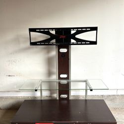 TV Stand Glass Shelf & TV Mount