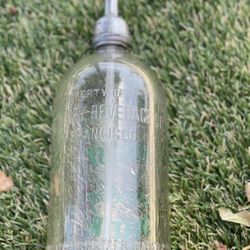 Vintage  Belfast Sparkling Water Bottle  One Quart