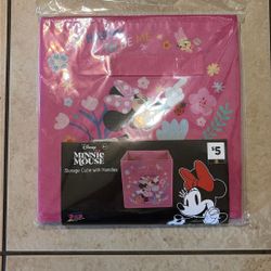 Storage Cube ( Minnie) With Handles 