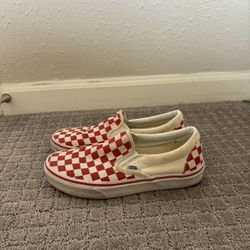 Red and White Checkered Vans 