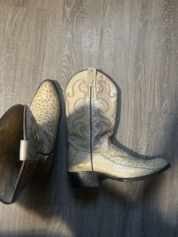 El General Boots, Ostrich Skin (Authentic)
