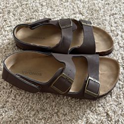 Brown Sandals Size 2