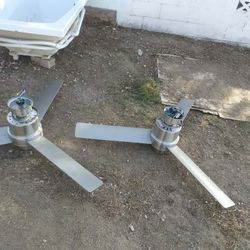 Two Stainless Steel Fans