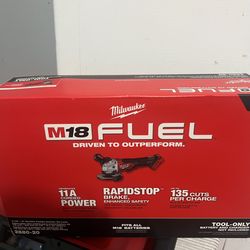 Milwaukee M18 FUEL 18V Lithium-Ion Brushless Cordless 4-1/2 in./5 in. Grinder w/Paddle Switch (Tool-Only