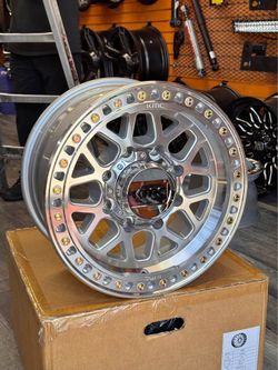 KMC KM549 GRS 17x8.5 8x180 +0 35x12.50R17 Wheels Tires Chevrolet Silverado 2500 GMC Sierra 2500