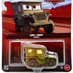 Mattel Disney Pixar “Cars” Diecast Model Car - Sarge (Jeep Willys)