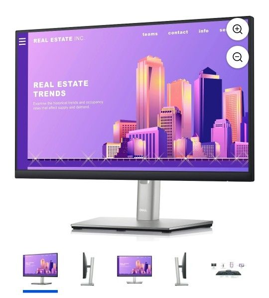 Dell P2222H 21.5" Full HD WLED LCD Monitor - 16:9 - Silver