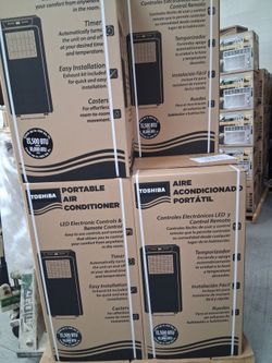 14000btu portable AC by Toshiba smart WiFi.  Over 750 square foot coverage.  Complete Set new with warranty.