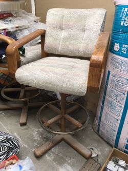 Two Swivel Bar Stools